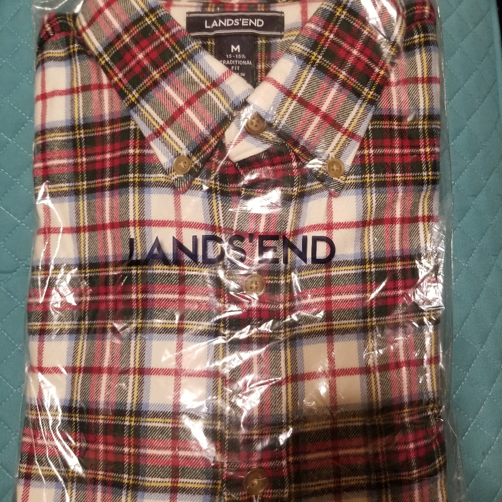 Lands End flannel shirt